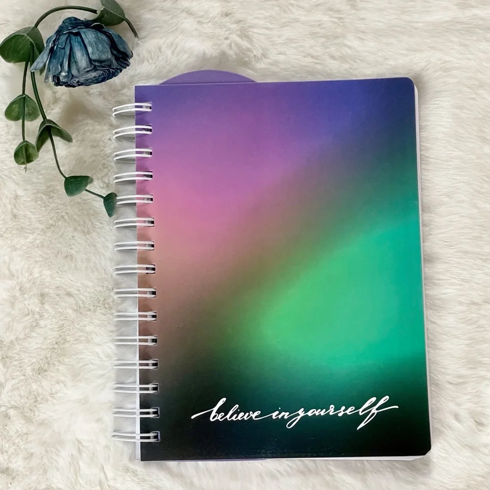 New with tags 160 page Spiral Journal “ Believe in yourself “ pocket in front.